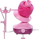 Caydo Electric Yarn Winder, Effortless Yarn Organizer for Crochet Lovers | Auto Winding with Dual Tension Spring Stepless Speed, Compact 7oz Pretty Cake, Ideal Craft Helper for Yarn Enthusiasts Purple