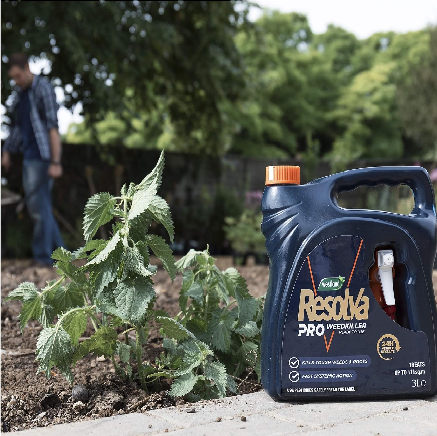 Resolva 20300383 Pro Ready To Use Weed Killer, 3 Litre, Transparent - Image 3