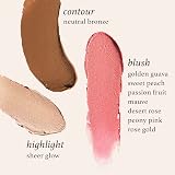 Julep Skip The Brush Cream to Powder Blush Stick Rose Gold Blendable Buildable view 9
