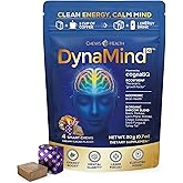 DynaMind iQ Brain Supplement for Memory and Focus for Adults - Nootropic Chews | Coffee Fruit & Mushroom Supplement Blend, Memory Focus Supplement, Caffeine Focus Pills Alternative, 4 Count