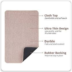 Bath Mat,Ultra Thin Bathroom Rugs,Rubber Bath Mats