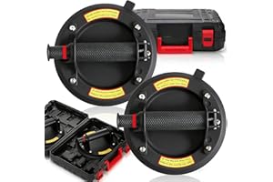 Goaste 2 Pack 8" Glass Suction Cups with Carrying Case, Vacuum Suction Cup Lifter, Heavy Duty Tile Suction Cup Tool for Grani