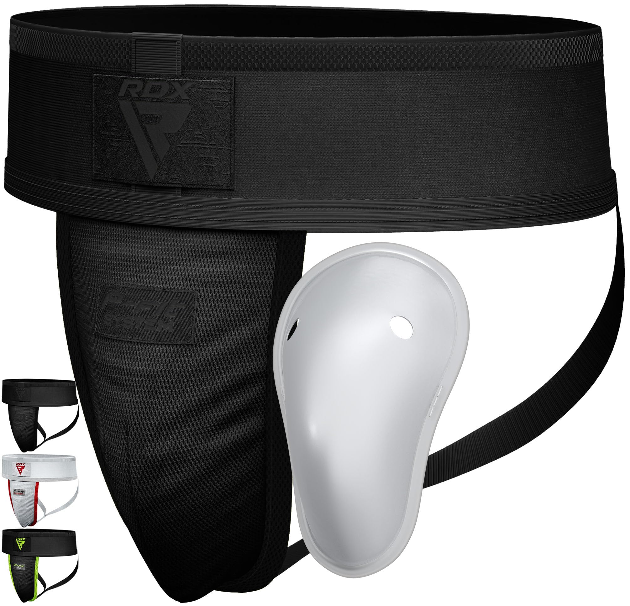 RDX Groin Guard Cup Men, Boxing Kickboxing MMA Muay Thai Sparring Groin Protector, Ventilated Adjustable, Jockstrap Taekwondo, Underwear Jiu Jitsu BJJ Protection, Boys Youth