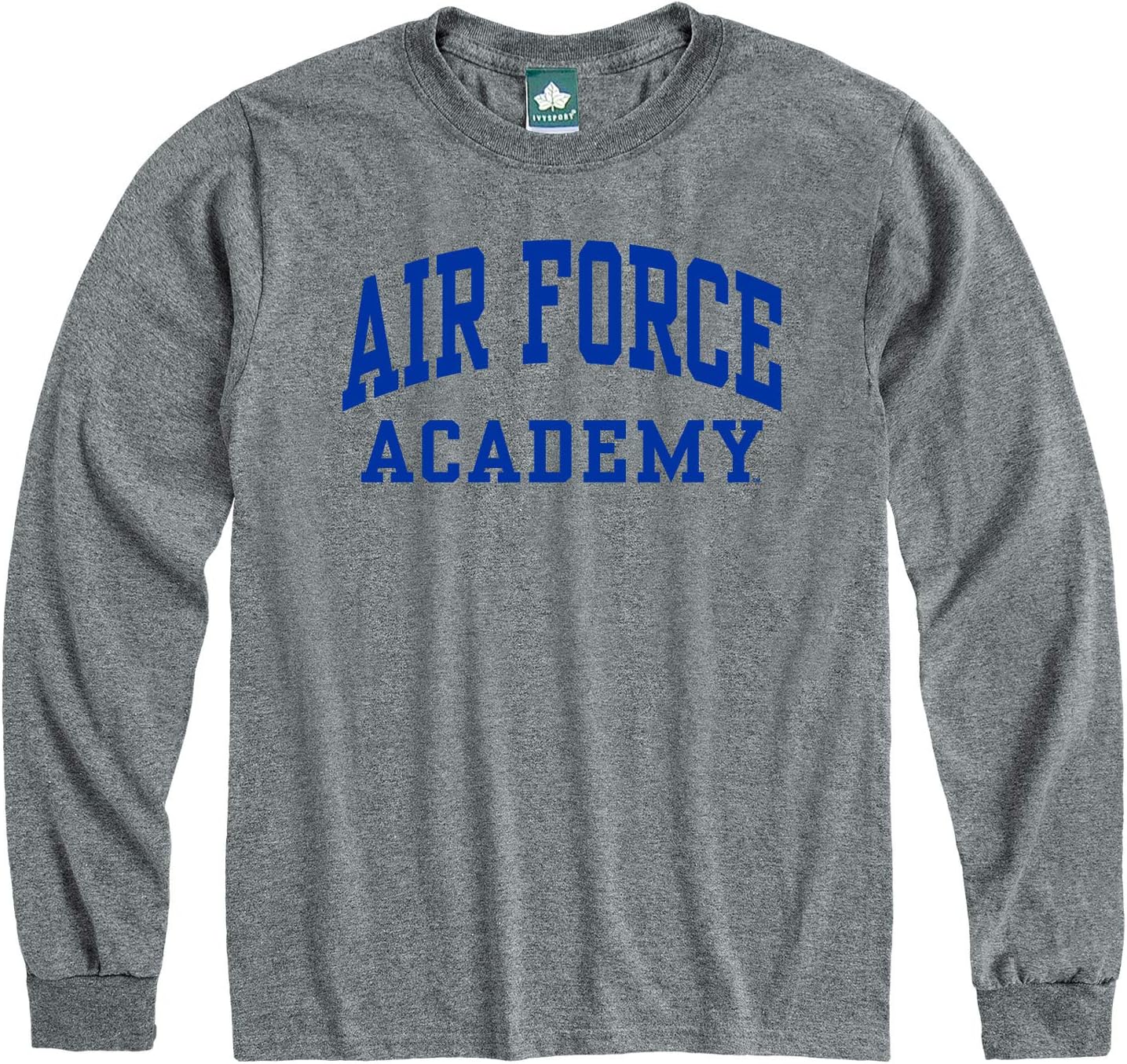 Ivysport Long Sleeve T-Shirt, Classic Arch Logo, Adult, Unisex, Grey