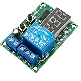 Yuuhseel RD24 Multifunctional DC12V Timer Delay Relay Module 10A with Digital Display Red LED Time Delay Switch ON-Off