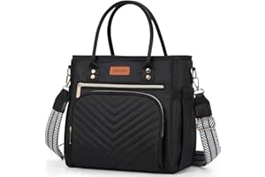 Jomddems Lunch Bag Women,Insulated Lunch Box for Women Men with Shoulder Strap,Portable Reusable Large Adults Cooler Tote Bag