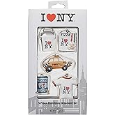 Kurt Adler 1.2-Inch to 1.5-Inch I Love NY Miniature Ornament Set, 5-Pack, Multicolor