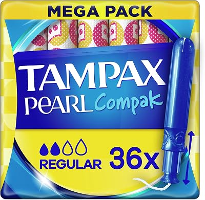 Compak Pearl Regular com Aplicador, Proteção e Discrição, 36 u