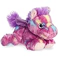 Aurora® Vibrant Bright Fancies™ Tutti Frutti Pegasus™ Stuffed Animal - Eye-Catching Fun - Delightful Cuddles - Purple 7 Inches