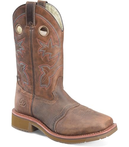 Amazon.com | DOUBLE-H Men's Jacob 10” Waterproof Wide Square
