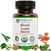 Bodymune USDA Organic Blood Sugar Blend | Supports Healthy Metabolism* | with Bitter Melon, Moringa, Aloe Vera, Nopal, Papaya Extracts & More | 60-Day Supply | Vegan & Non-GMO | USA-Made