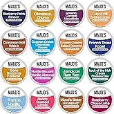 Maud's Super Flavored Coffee Pods Variety Pack, 80 ct, 16 Assorted Flavors, Medium Roast Flavored Coffee in Recyclable Single Serve Pods – 100% Arabica Beans, Compatible with Keurig K Cups Maker
