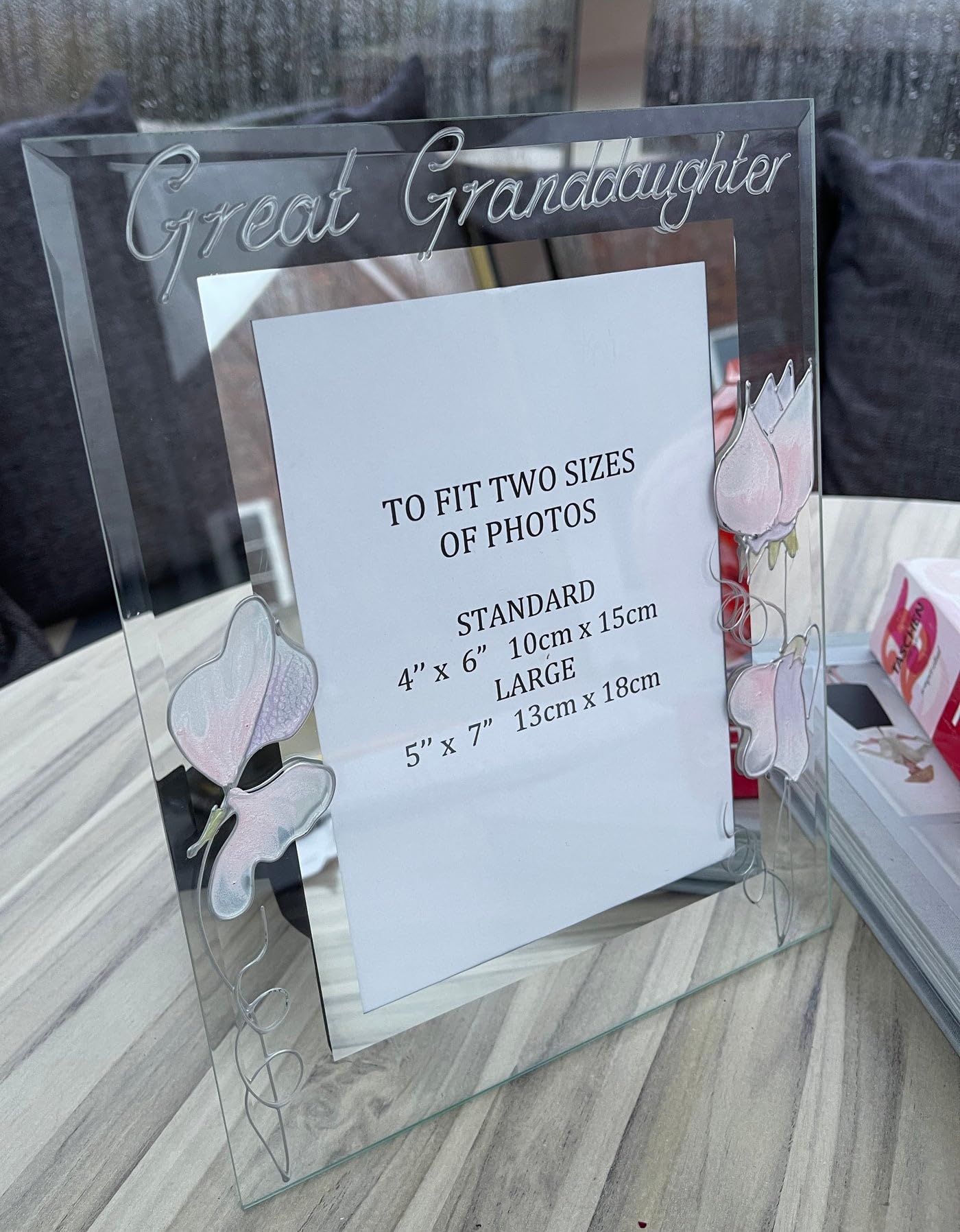 Gt Granddaughter Photo Frame (Port) S/pea