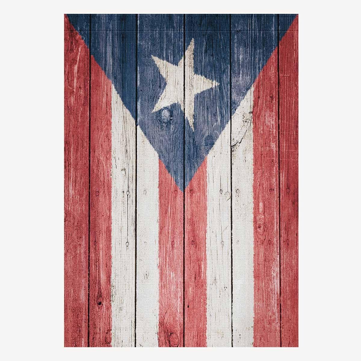 Amazon Com Interestprint Puerto Rican Flag On Wood Background