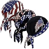 3 Pcs Doo Rags for Men Skull Cap Breathable Sweat Wicking Cycling Liner Hat Suitable for Motorcycle Bicycle and Running