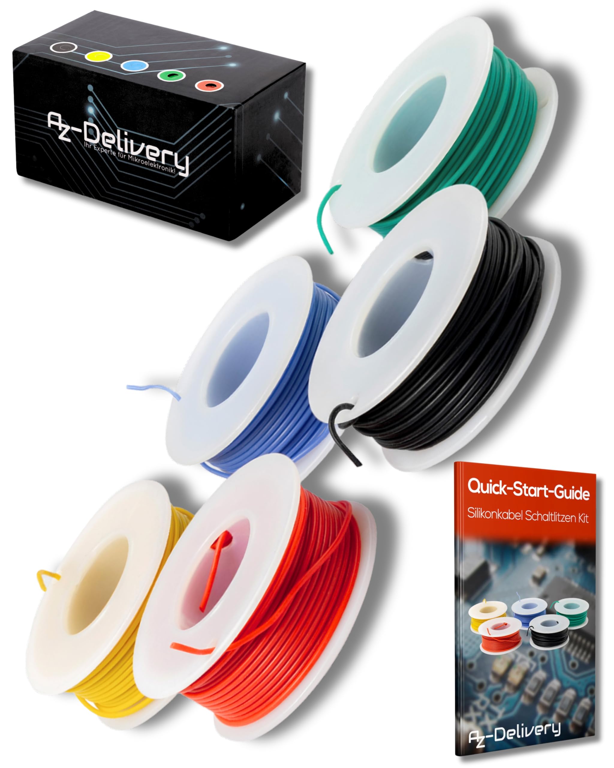 AZDelivery - Ultra Flexible Coated and Tinned Electric Wire Stranded Wires