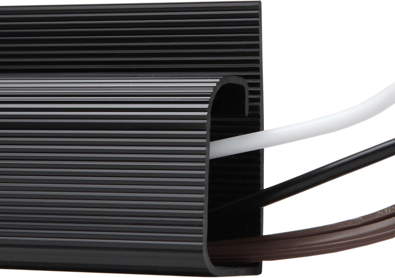 J Channel Desk Cable Organizer by SimpleCord – 5 Black Raceway Channels - Cord Cover Management Kit for Desks, Offices, and Kitchens: Electronics