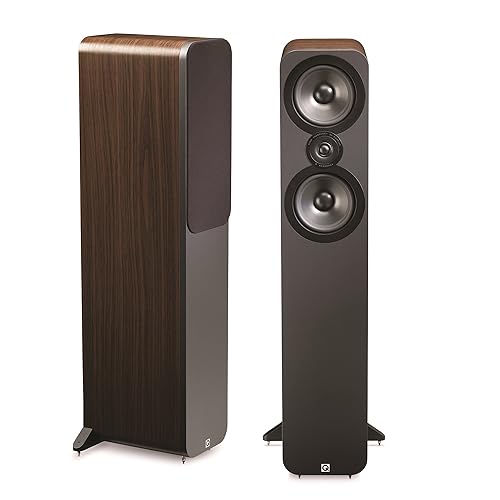 Q Acoustics 3050 Floorstanding Speaker Pair (American Walnut) in