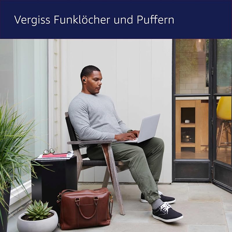 Amazon eero 6 Mesh-WLAN-Router | 900-Mbit/s-Ethernet | Bis zu 140 m² Abdeckung | Für Verbindungen mit über 75 Geräten | Einzelpack
