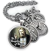 St. Seraphim of Sarov Keychain, Necklace or Clip, Patron Saint Confirmation Gift