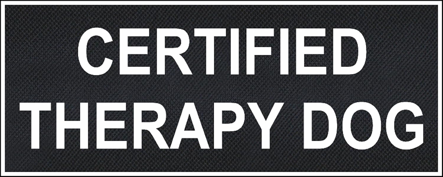 therapy dog velcro patch