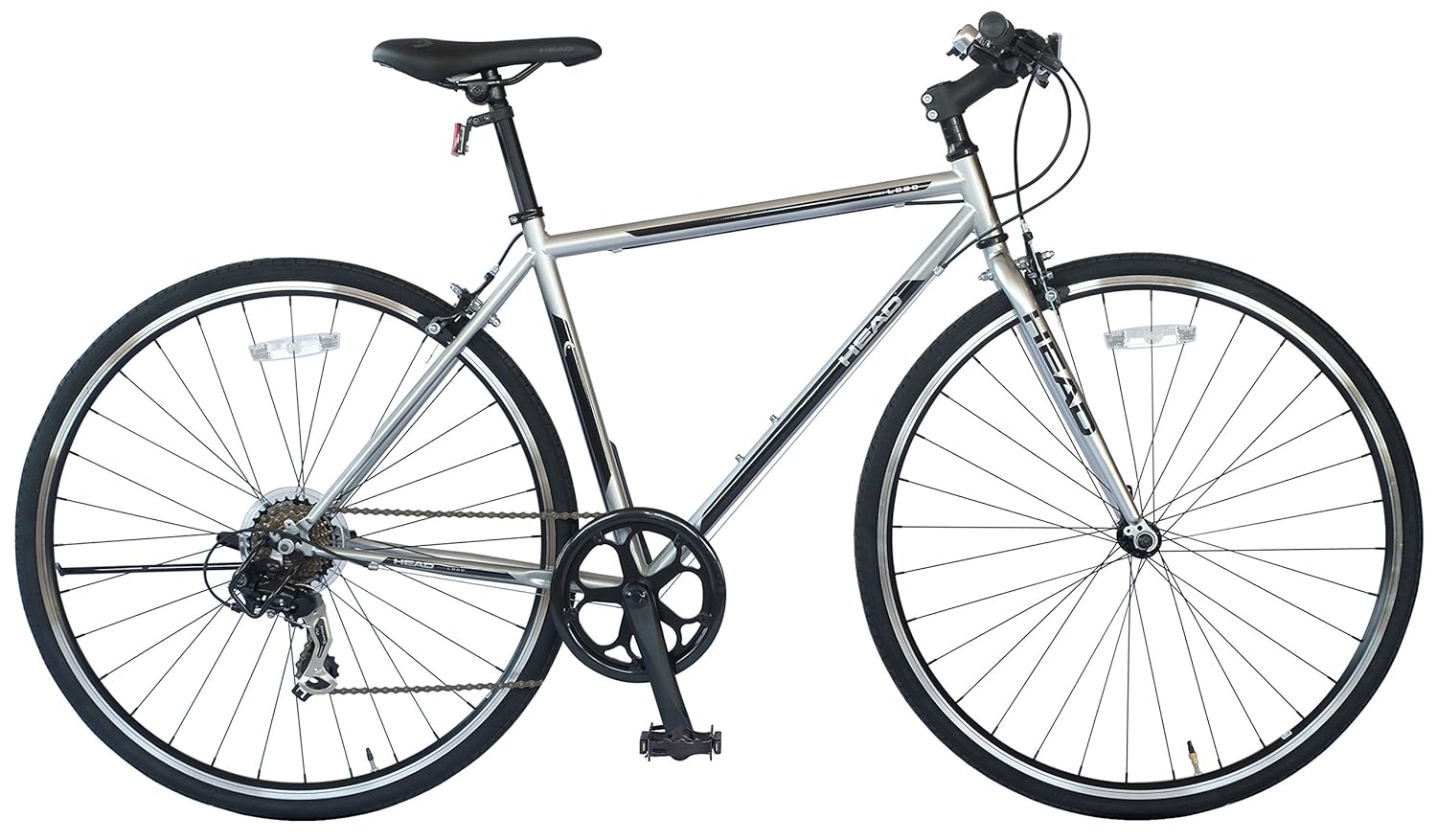 21年秋冬新作 クロスバイク Lobo ロボ 700c オリジナルサドル シマノ外装7段変速 ラピッドファイヤーシフター 7speeds クロスバイク Head ヘッド Crq He7007st ポリッシュ ポリッシュ B01n5dia78 今ならほぼ即納