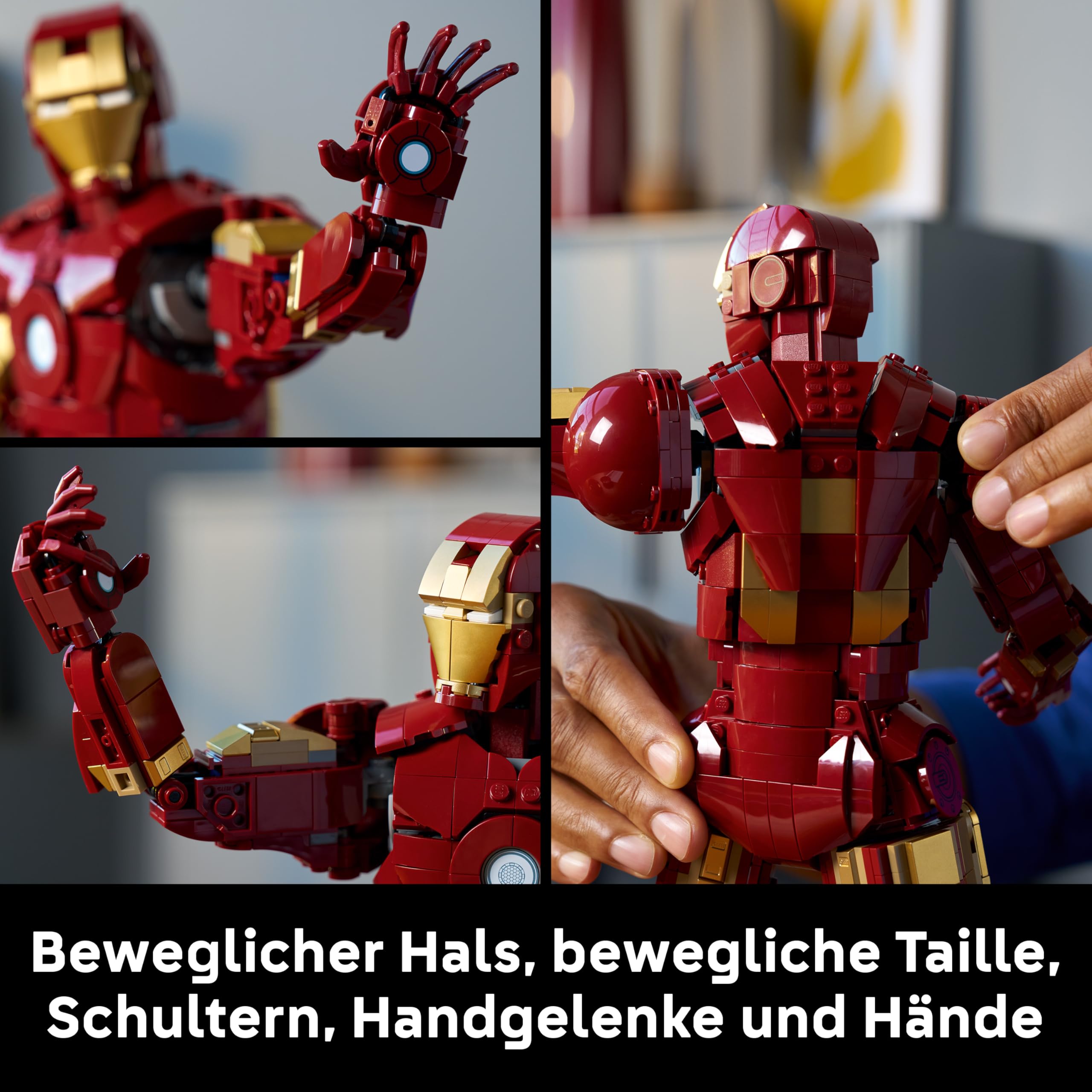 LEGO | Marvel Iron Man Mark 3 Sammleredition - Avengers Bauset für Erwachsene - Modellbau mit Minifigur, Ständer und Namensschild - Kreatives Geschenk für Männer, Frauen und Allen Fans - 76344 3
