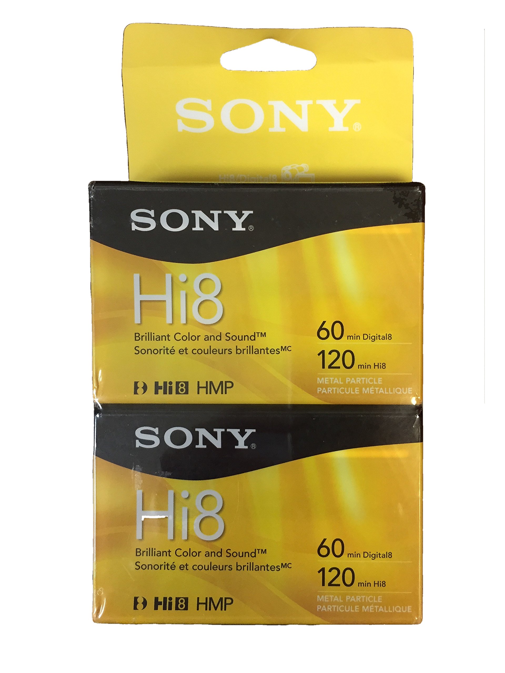 Sony Hi8 HMPD 120 minute 2Pack Video Camcorder Cassette Tapes
