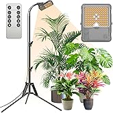SANSI Grow Lights for Indoor Plants, Dimmable 45W Plant Lights for Indoor Growing, 88 LEDs Full Spectrum Plant Grow Light Adj