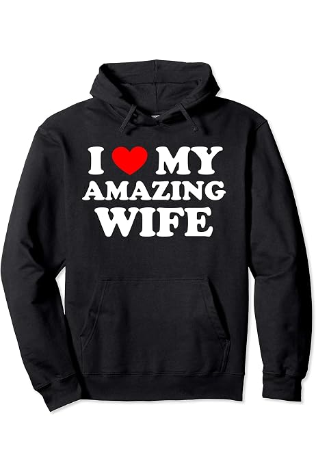 Amazon.com: I Love My Girlfriend Hoodie Pullover Hoodie : Clothing, Shoes u0026  Jewelry