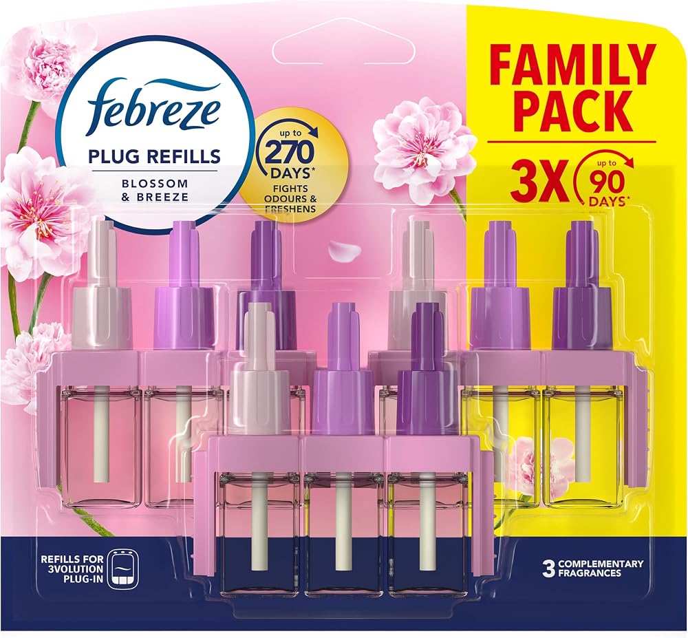 Febreze 3Volution Plug In Refills Blossom & Breeze 60mL 3 Alternating Scents