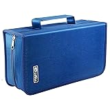 Siveit DVD Case, 128 Capacity CD/DVD Case Wallet