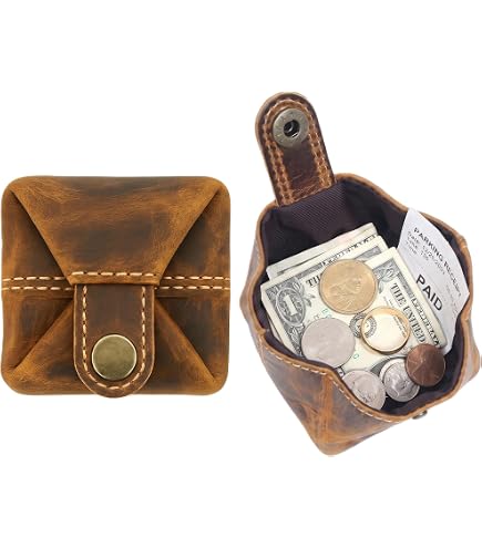 Amazon.com: Visconti Monza 19 Leather Key Ring Zippered Coin Pouch