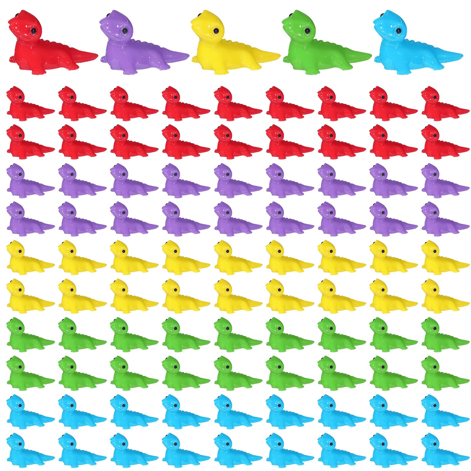 Photo 1 of Halloscume 200 Pcs Mini Resin Lizards Cute Miniature Statue Lizard Figure Bulk Micro Landscape Mini Resin Animal Tiny Figurine for Desktop Tabletop Flower Pots DIY Ornament Craft, 5 Color