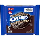 OREO Dark Chocolate Sandwich Cookies, 261 g, Baked in Canada