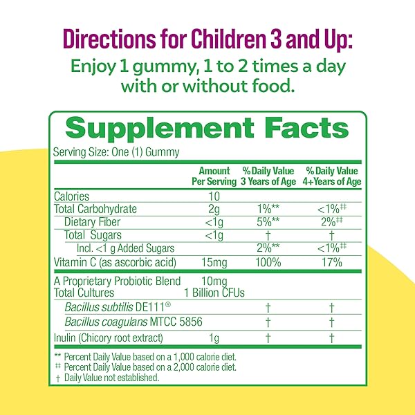 CULTURELLE DAILY PROBIOTIC FOR KIDS + VEGGIE FIBER GUMMIES (AGES 3+) 30 COUNT BERRY FLAVOR – PROBIOTICS FOR DIGESTIVE HEALTH & IMMUNE SUPPORT PLUS VITAMIN C KIDS BOOST