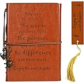 Zhitongda Leather Journal Notebook Retirement Gift For Woman Man, Coworker Going Away, Thank You, Goodbye, Appreciation, Inspirational Gifts For Friend, Employee, Boss, Coworkers (Going away gift)
