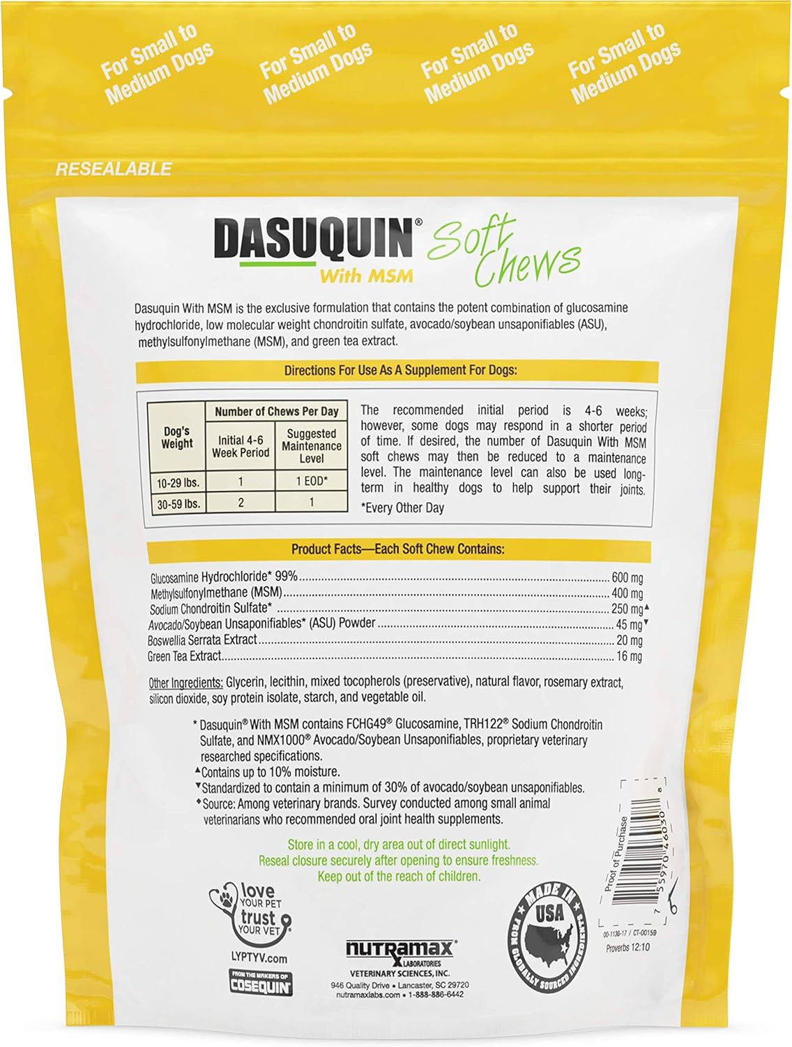 dasuquin with msm soft chews for dogs