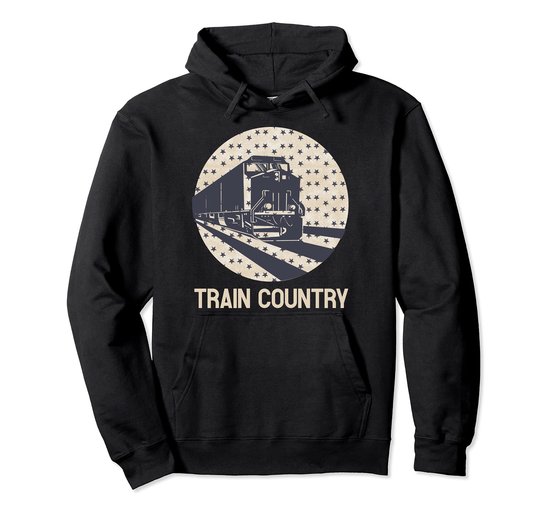July 4th Train Collector Railfan Model Railroad Enthusiast Pullover Hoodie