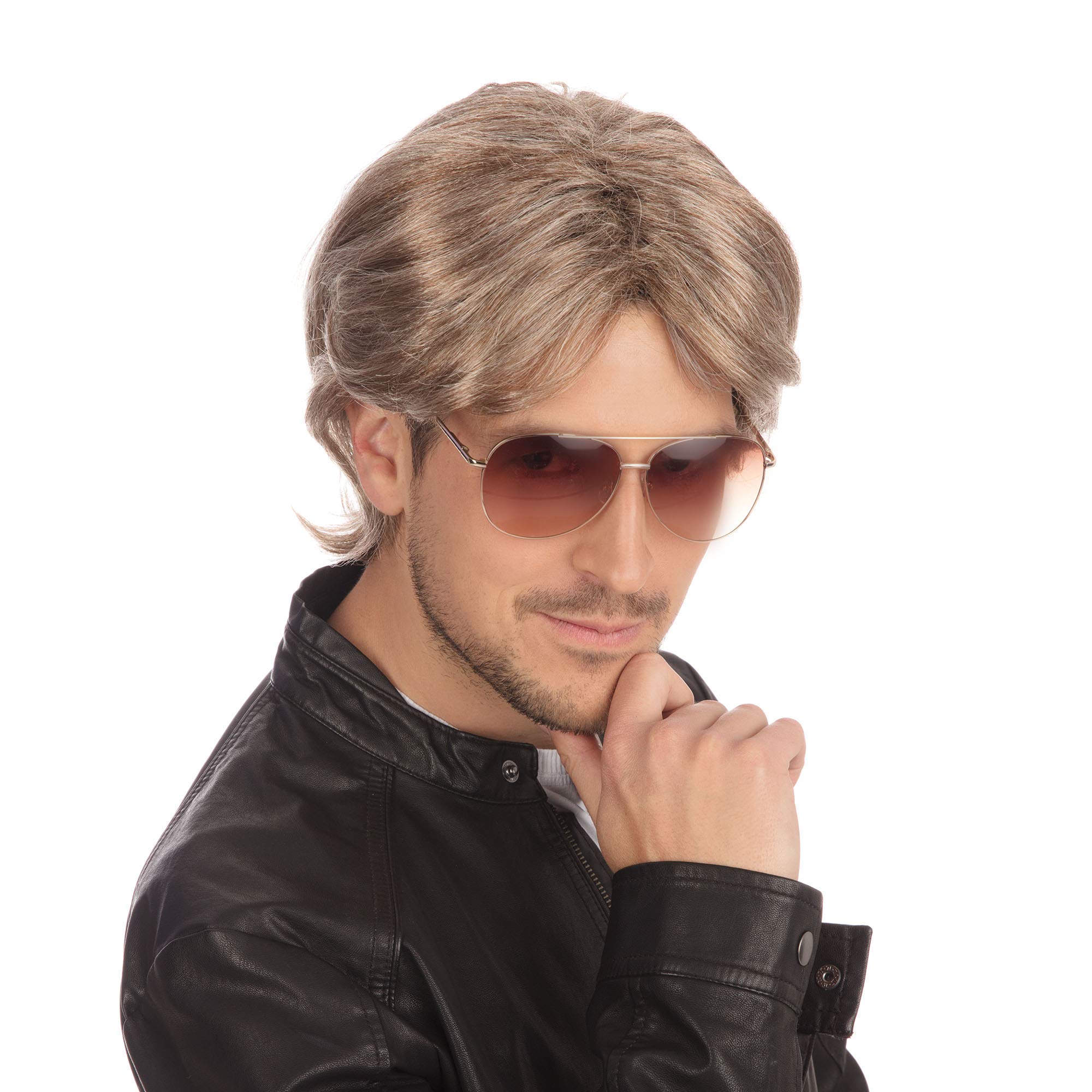 Bristol Novelty mens 80s Boxed Male Wig | For Men Blonde Accessory, Blonde, One Size UK Halloween