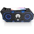Altec Lansing Super Lifejacket Jolt - Waterproof Bluetooth Speaker, Durable & Portable Speaker with Qi Wireless Charging and Customizable Lights, Wireless Speaker for Travel & Outdoor Use