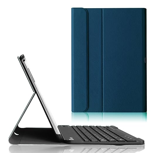 Fintie Bluetooth Tastatur Hülle für Samsung Galaxy Tab 4 10.1 SM-T530 SM-T535 - Ultradünn leicht SlimShell Ständer Schutzhüll