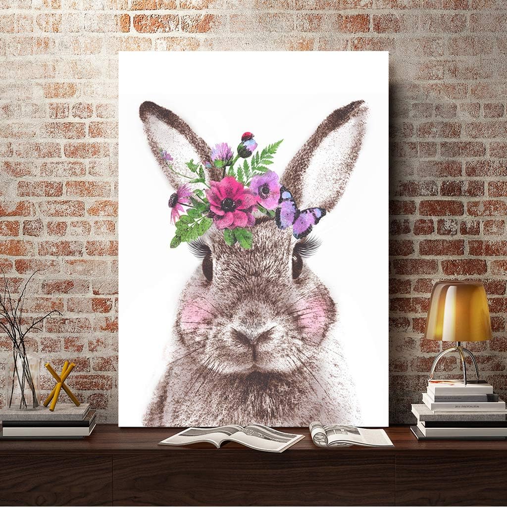 Diamond Painting Kits Rabbit Rhinestone Embroidery Full Drill Painting DIY Arts Craft Cross Stitch for Children Stitch by Numbers for Home Wall Decor Adults and Kids 30x40cm Rabbit Diamond Art - Image 5