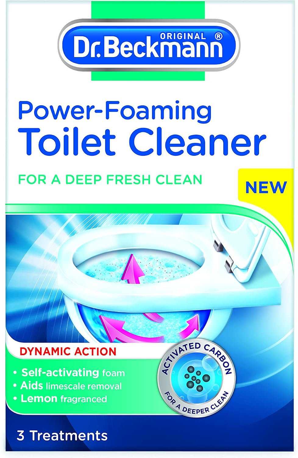 Dr. Beckmann Power-Foaming Toilet Cleaner, White, 300 g (Pack of 1)