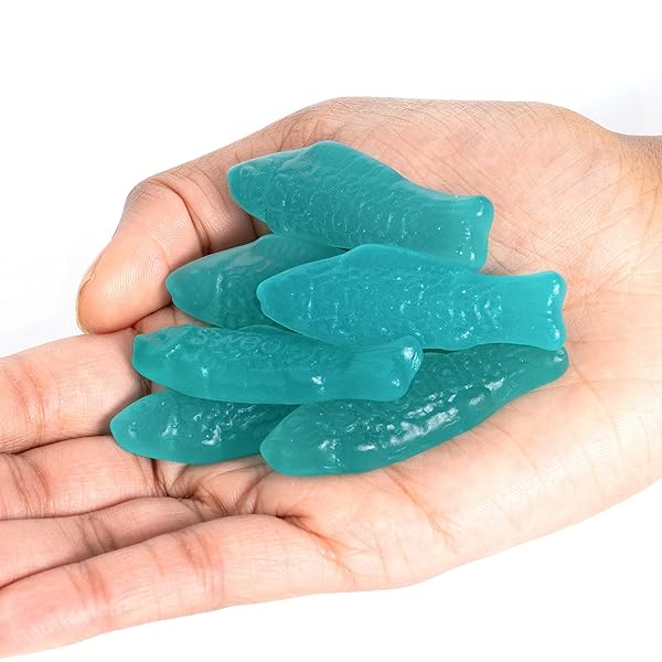 SWEDISH FISH BLUE RASPBERRY LEMONADE SOFT & CHEWY GUMMY CANDY, 8.04 OZ