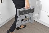 Addis Compact Folding Step Stool Graphite Grey 150 kg Load Lightweight view 5
