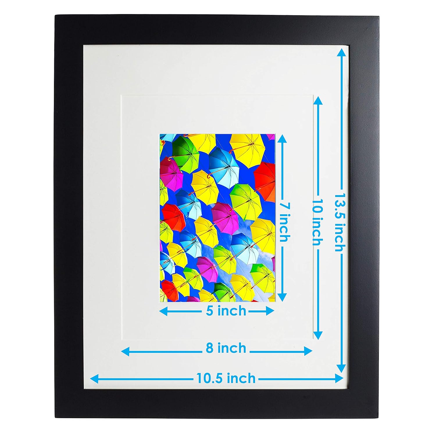 11x14 Photo Frame Black Hanging or Standing 2 Pack Vertical or