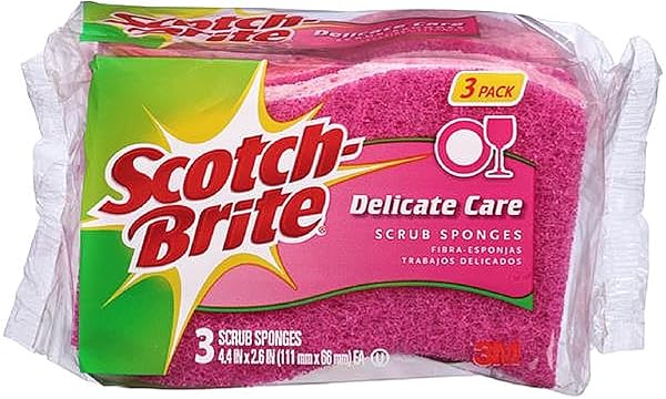 SCOTCH-BRITE DELICATE CARE SCRUB SPONGE