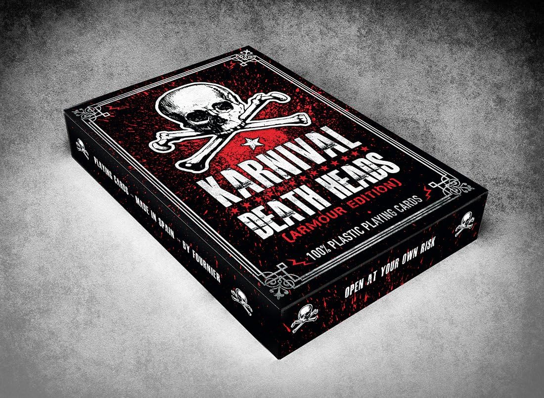 Karnival Death Heads 100% Plastic Playing Cards