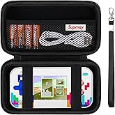 Supmay Hard Travel Case for My Arcade Tetris Gamer V, Strategic Puzzle Games, Portable Video Game System Handheld Game Protection Case with Mesh Pocket for Batteries and USB-C Cable, Black